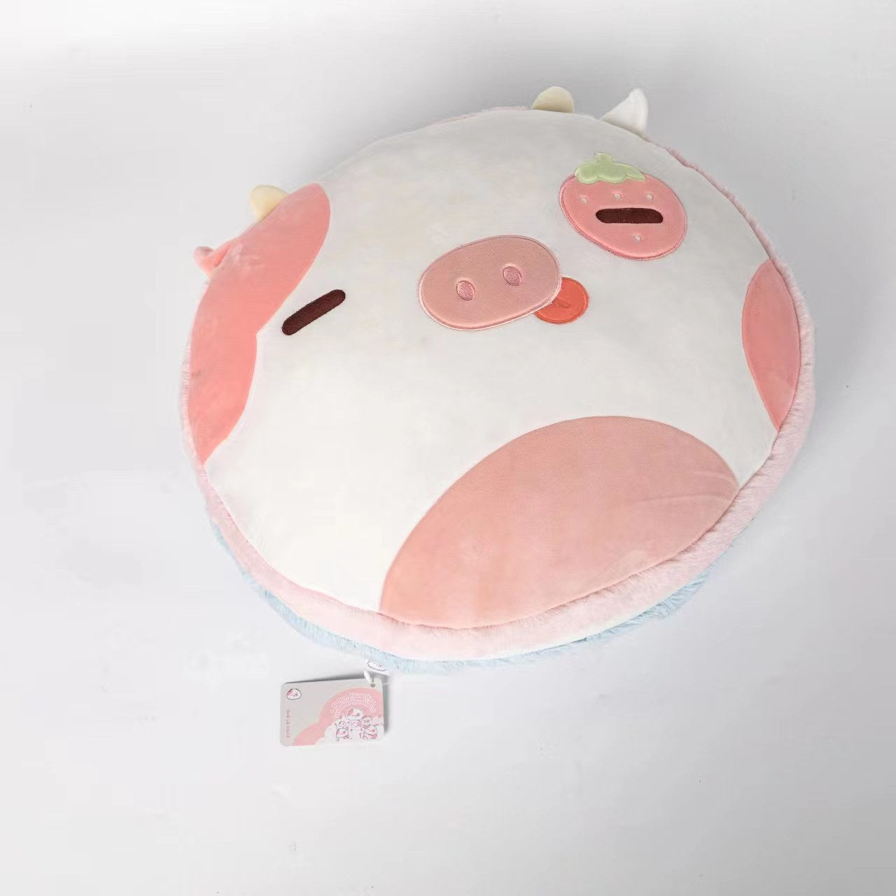 Strawberry Cow Reversible Pillow Kawaii Plush Pillow