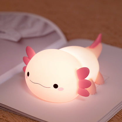 MeWaii® Axolotl Squishy Silicone LED Night Light - Perfect Gift for Kids and Girls