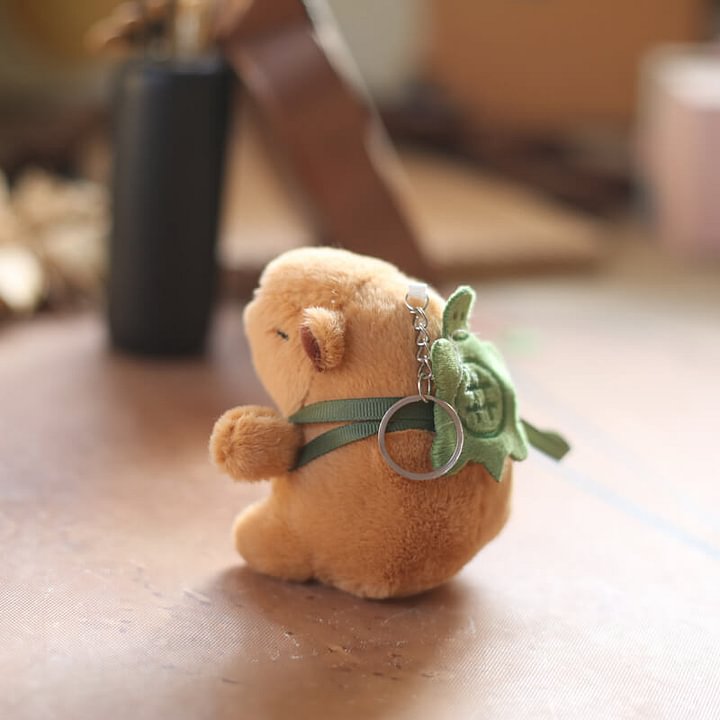 Cuteee Capybara Pendant Plush Toy Doll Bag Pendant Keychain Doll