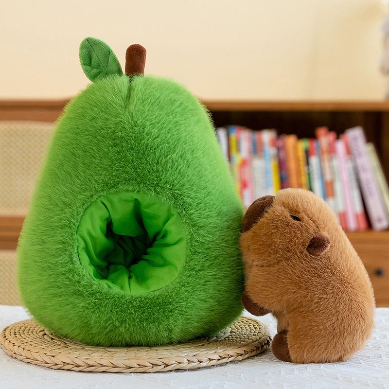 Cuteee Family Baby Kawaii Capybara Avocado Plush Toy