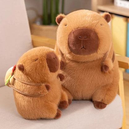 Fluffy Capybara Burger Bag Plushies | NEW