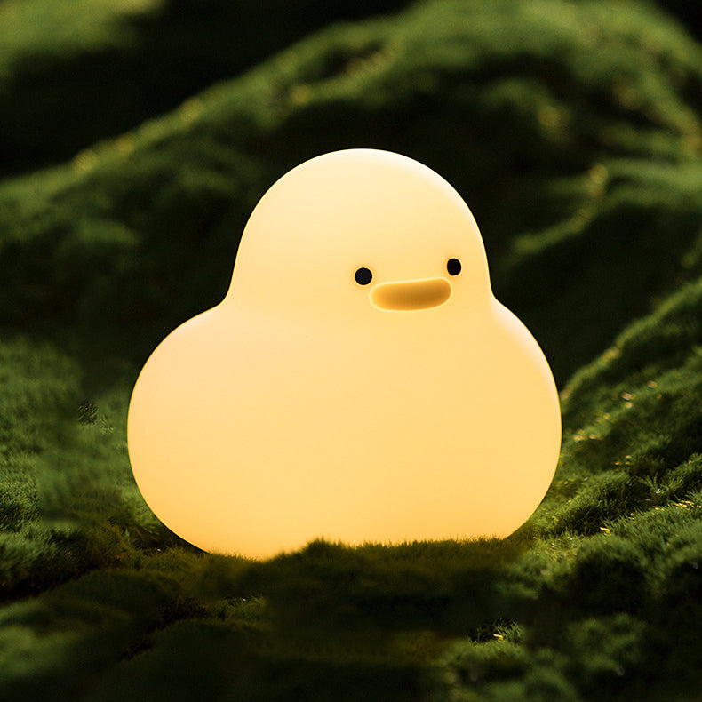 Cute Duck LED Squishy Night Light For Gift USB Rechargeable Duck Lamp