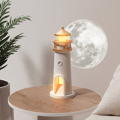 Lighthouse Speaker Bluetooth Lamp Moon Shadow Atmosphere Light Best Gift