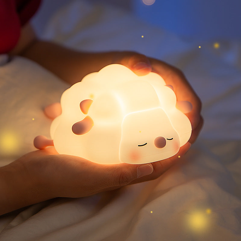 Little Sheep LED Squishy Tap Tap Night Light Lamp