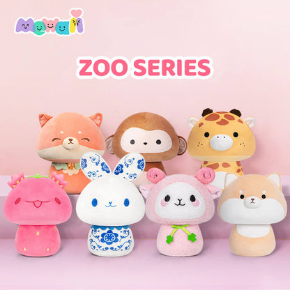 Mewaii® Mushroom Family Zoo Series Stuffed Animal Kawaii Plush Pillow Squish Toy