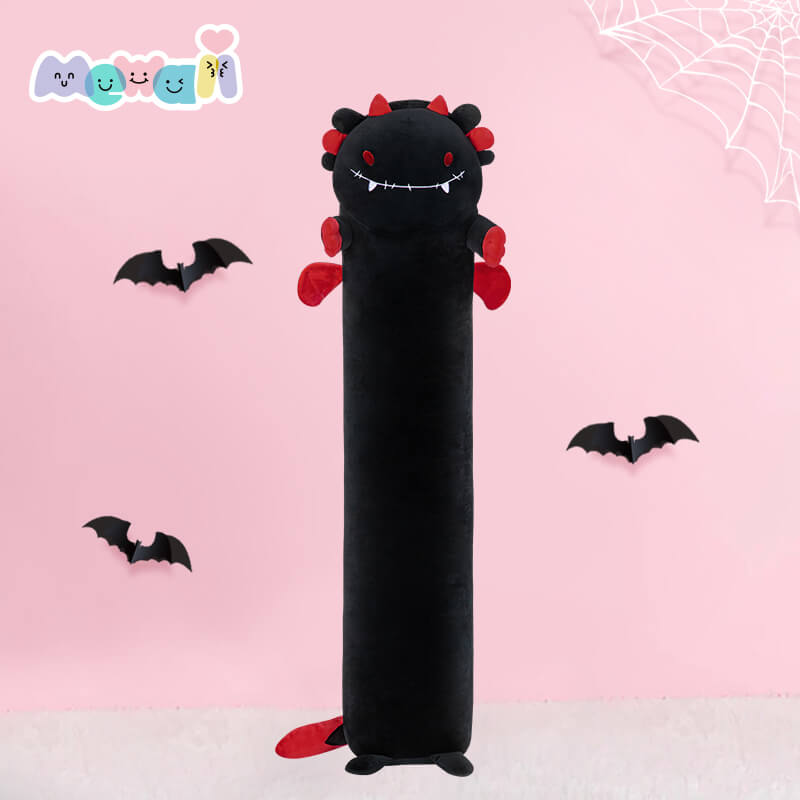 Cuteeeshop Mewaii™ Devil Axolotl Red Long Cat Stuffed Animal Kawaii Plush Pillow Squish Toy