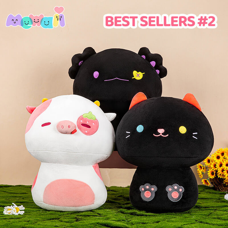 Cuteeeshop Mewaii™ Mushroom Family  Stuffed Animal Kawaii Plush Pillow Squish Toy