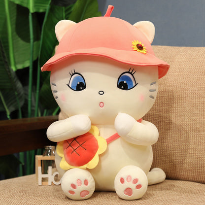 Cuteeeshop Big Face Cat Stuffed Animal Kawaii Plush Pillow Squish Toy