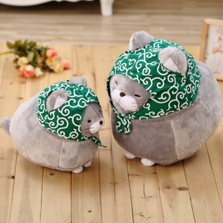 Cuteeeshop Fat Cat with Round Face Stuffed Animal Kawaii Plush Pillow Squish Toy