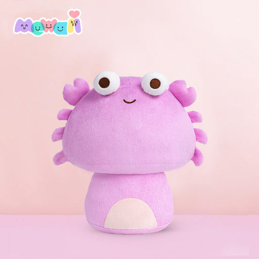 Mewaii® Mushroom Family Popeyed Crab-Discolored Kawaii Plush Pillow Squish Thermochromic Toy