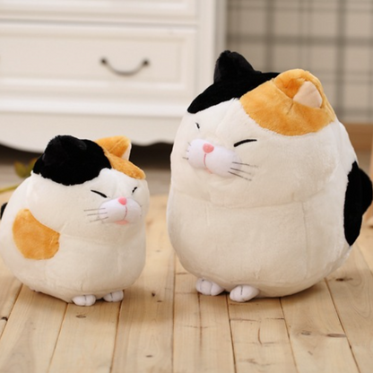 Cuteeeshop Fat Cat with Round Face Stuffed Animal Kawaii Plush Pillow Squish Toy