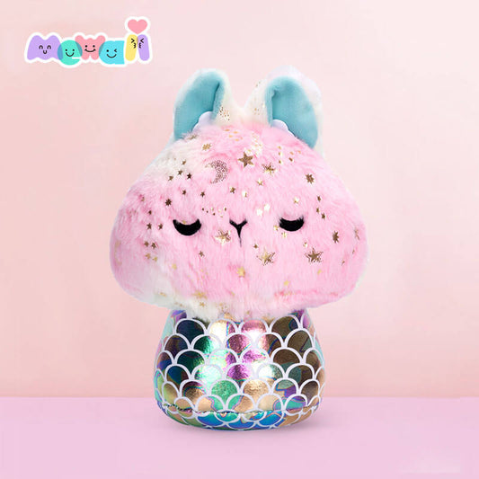 Mewaii Mushroom Family Mermaid Bunny Kawaii Plush Pillow Squish Toy