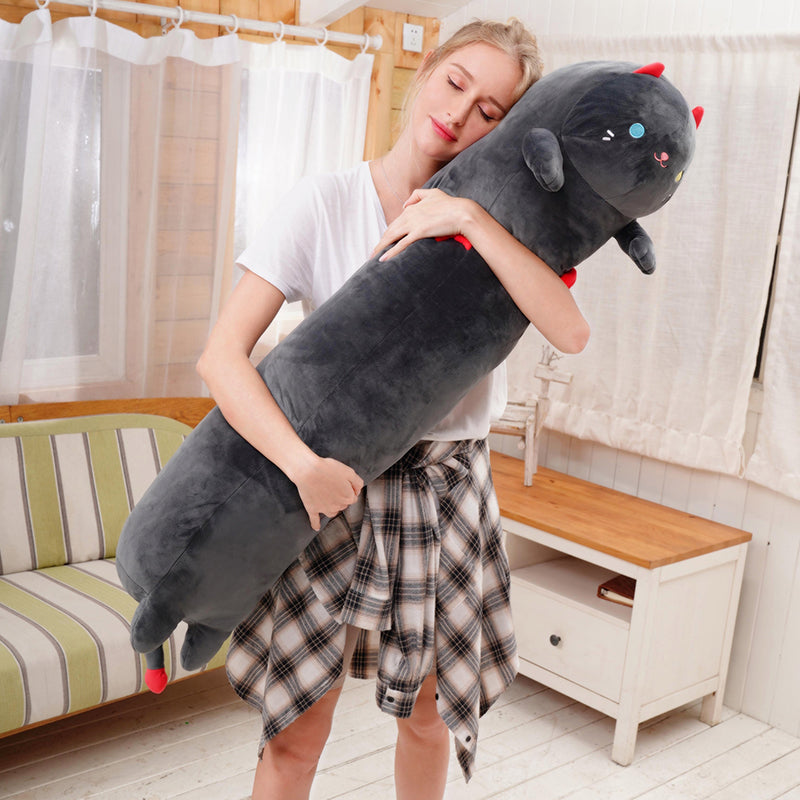 Cuteeeshop Mewaii™ Loooong Family Long Cat Kitten Plush Stuffed Animal Pillow Squish Toy For Gift For Child