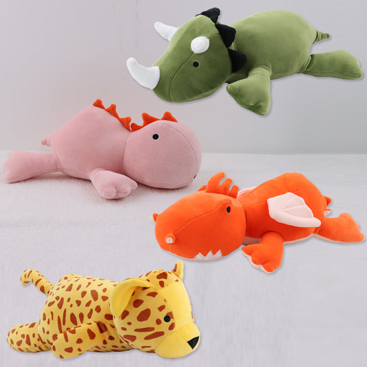 Cuteeeshop Small Lying Dinosaur Stuffed Animal Kawaii Plush Pillow Squish Toy