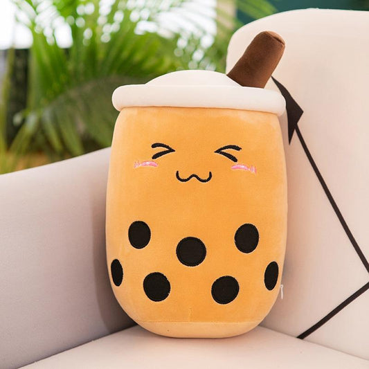 Cuteeeshop Brown Shy Boba Tea Plushies Perfect Size