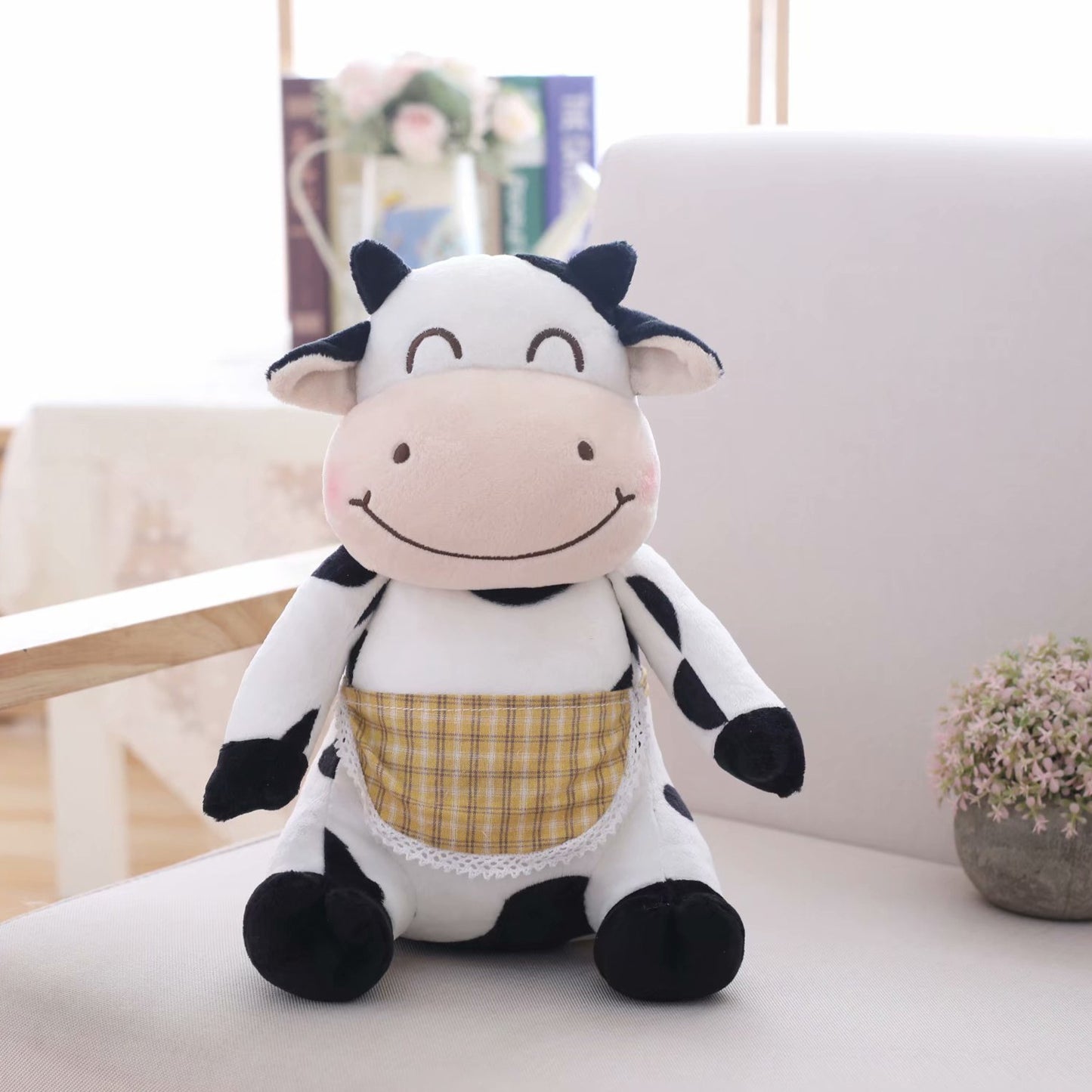 Cuteeeshop Cute Cartoon Cow Plush Toy