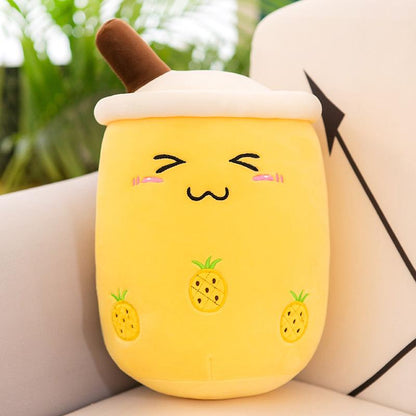 Cuteeeshop Pineapple Shy Boba Tea Plushies Perfect Size