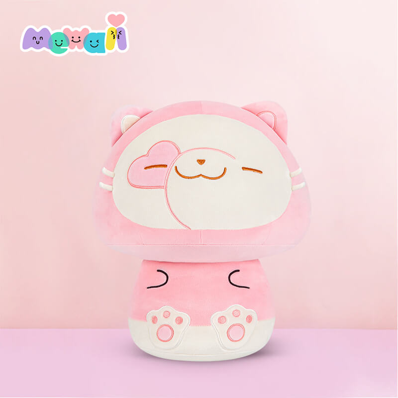 Mewaii® Mushroom Family Kitten Series Stuffed Animal Kawaii Plush Pillow Squish Toy