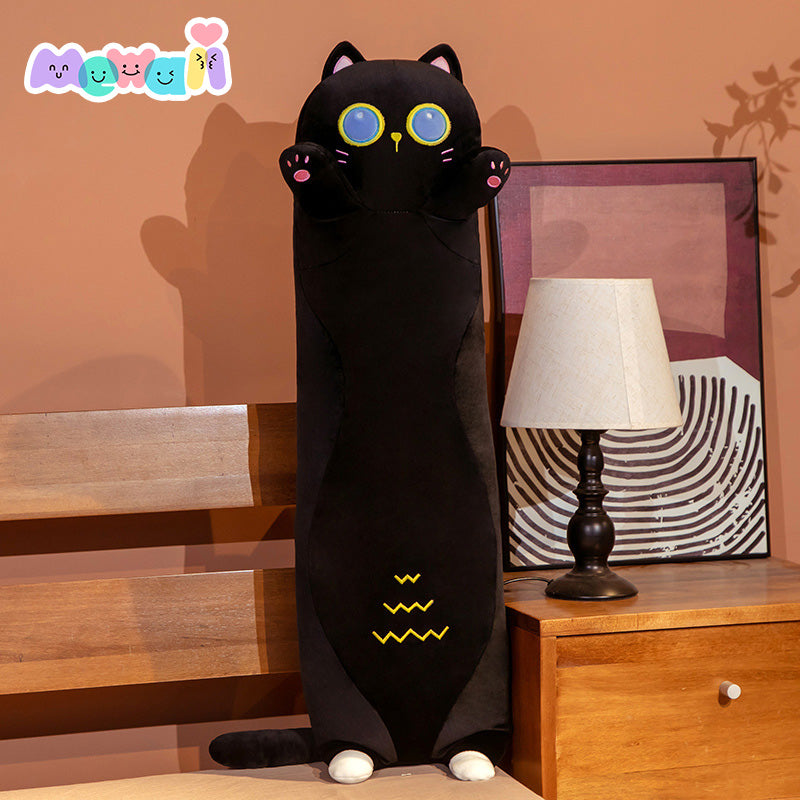 Mewaii® Loooong Family Long Cat Kitten Stuffed Animal Kawaii Plush Pillow Squishy Toy