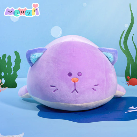 Mewaii  Pillow Original Puffy Hug Whale Cat Fish Squish Toy