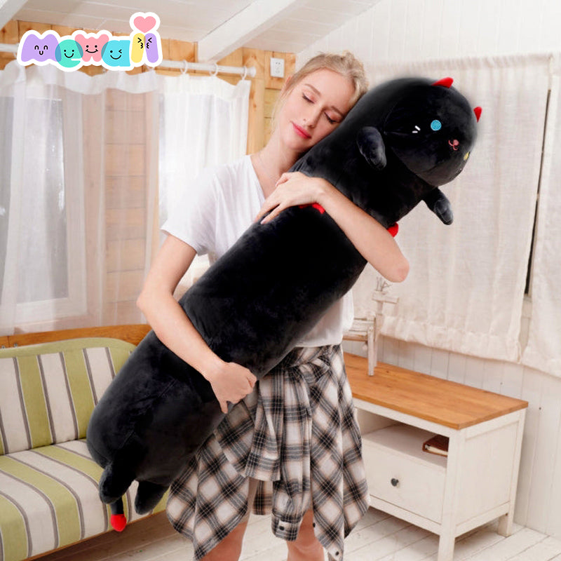 Mewaii® Loooong Family Long Cat Kitten Stuffed Animal Kawaii Plush Pillow Squishy Toy